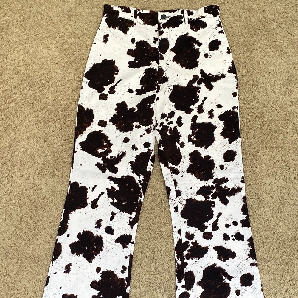 Motel Rocks cow printed pants size size: small
